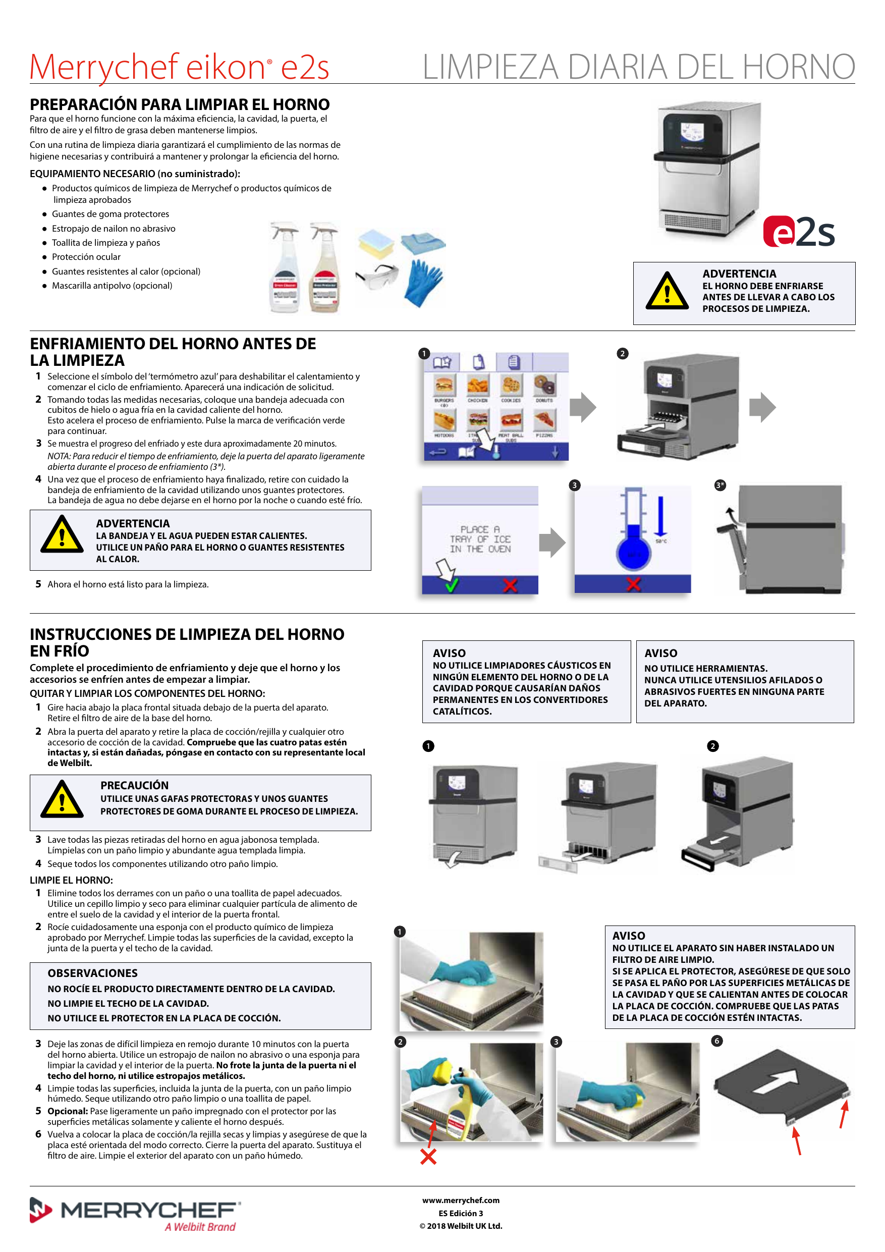 Merrychef E2S, 402s User manual | Manualzz