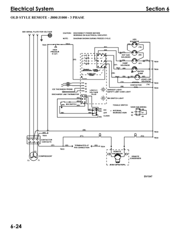 Manitowoc Ice J0800N J1000N 3ph Wiring Diagram | Manualzz