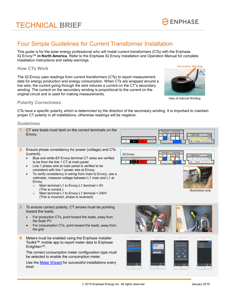 Enphase Current Transformer (CT) User Manual | Manualzz