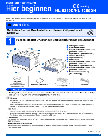 Brother HL-5350DN Bedienungsanleitung | Manualzz