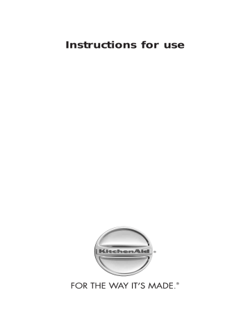 KitchenAid KRCB 6020 Fridge/freezer combination Instruction for Use | Manualzz
