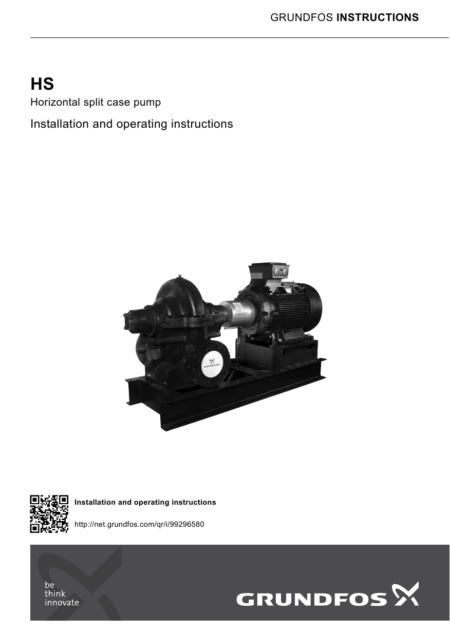 Grundfos HS Installation And Operating Instructions Manual Manualzz