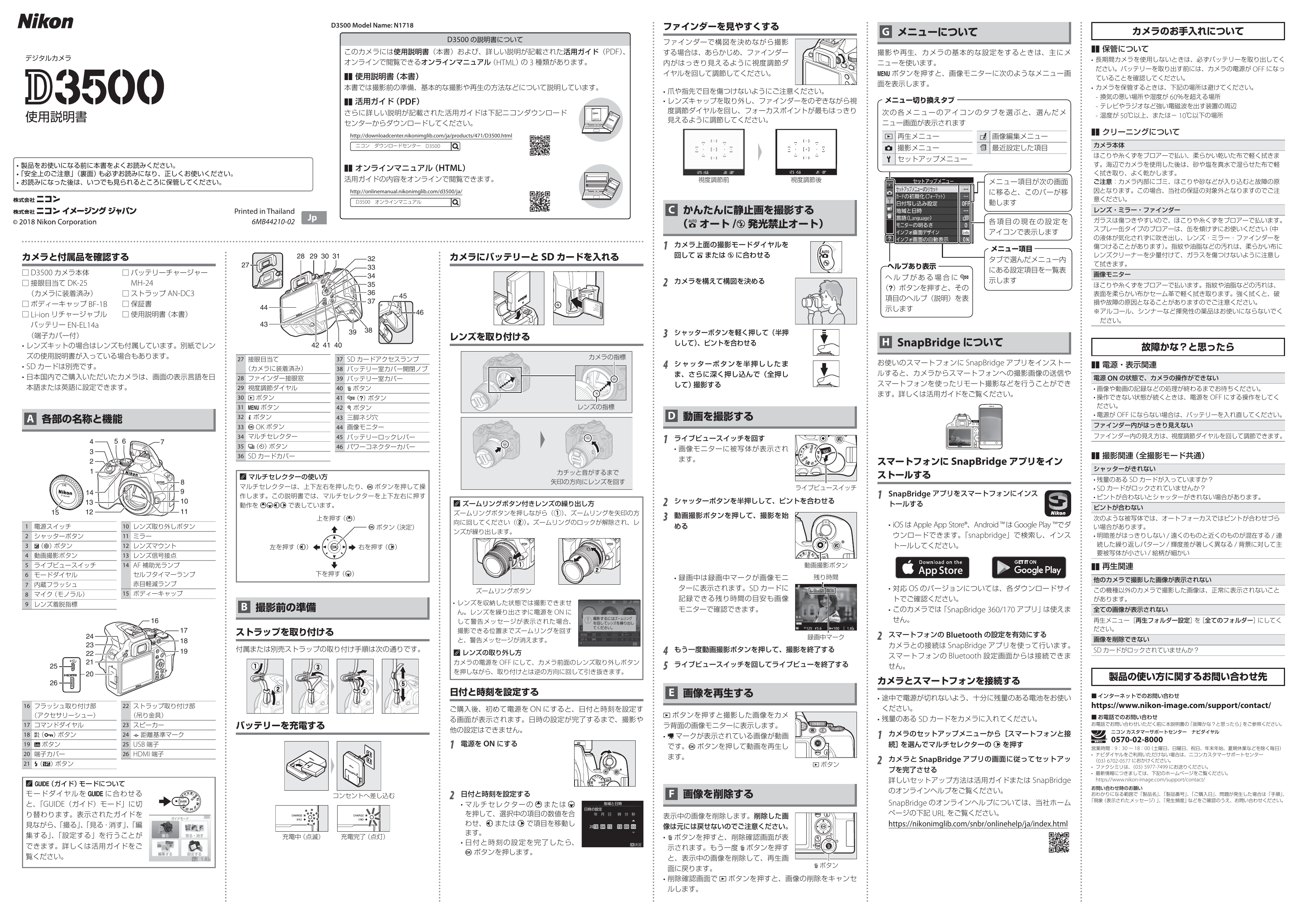 Nikon D3500 User S Guide Manualzz