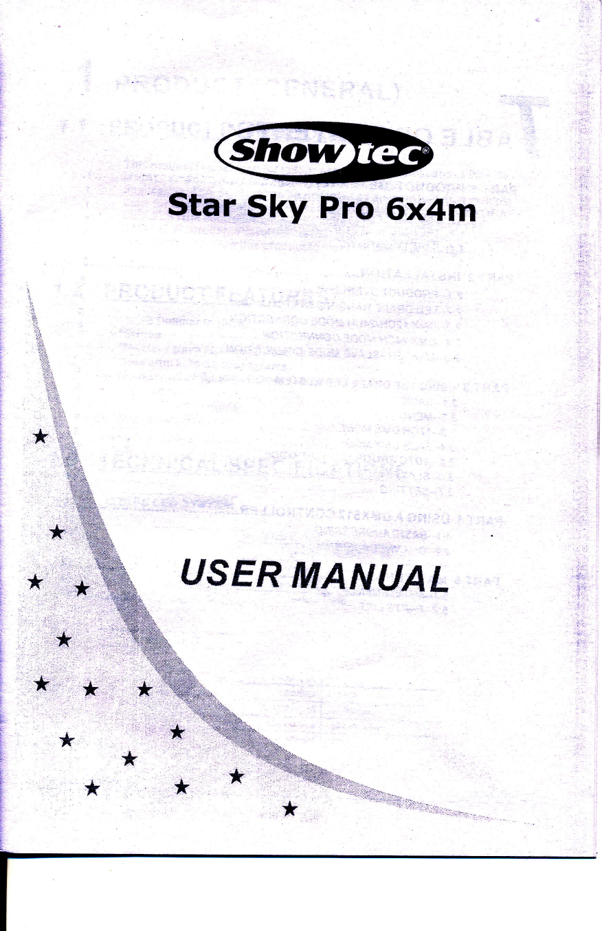 Showtec Star Sky Pro User Manual Manualzz