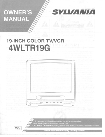 Sylvania 4WLTR19G Owner Manual | Manualzz