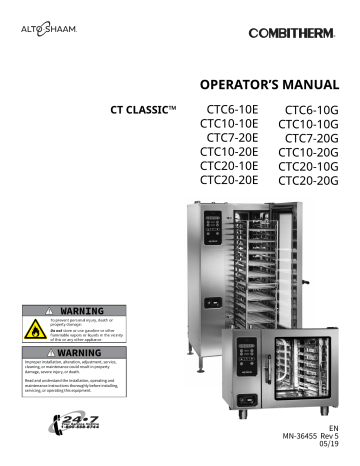 Alto Shaam Ct Classic Ctc6 10e Operator S Manual Manualzz