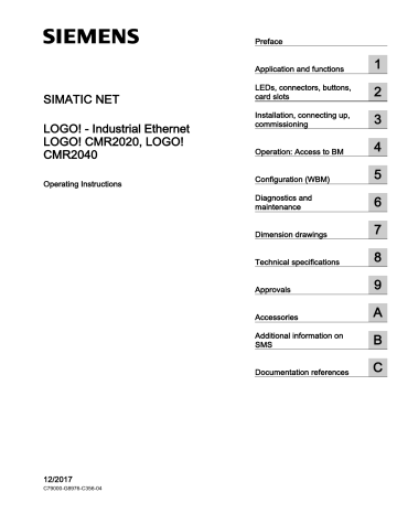 Siemens LOGO CMR2040 Owner Manual | Manualzz