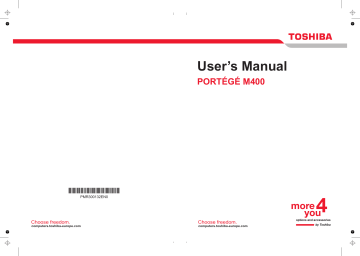 Toshiba PROTEGE M400 Owner Manual | Manualzz