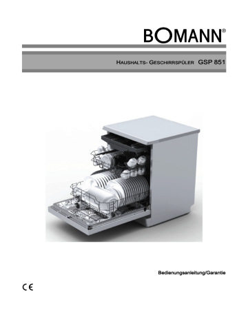 BOMANN GSP 851 Bedienungsanleitung | Manualzz