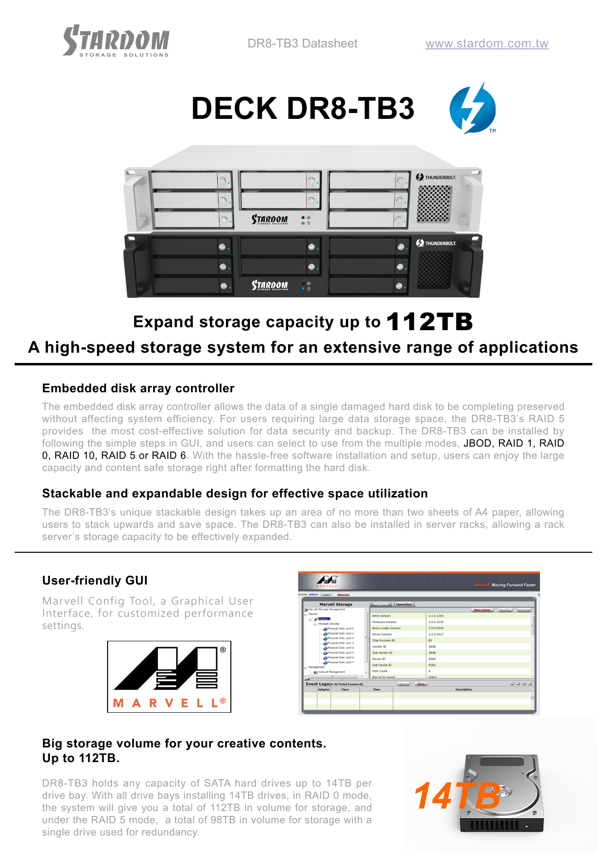Stardom Dr8 Tb3 B Datasheet Manualzz