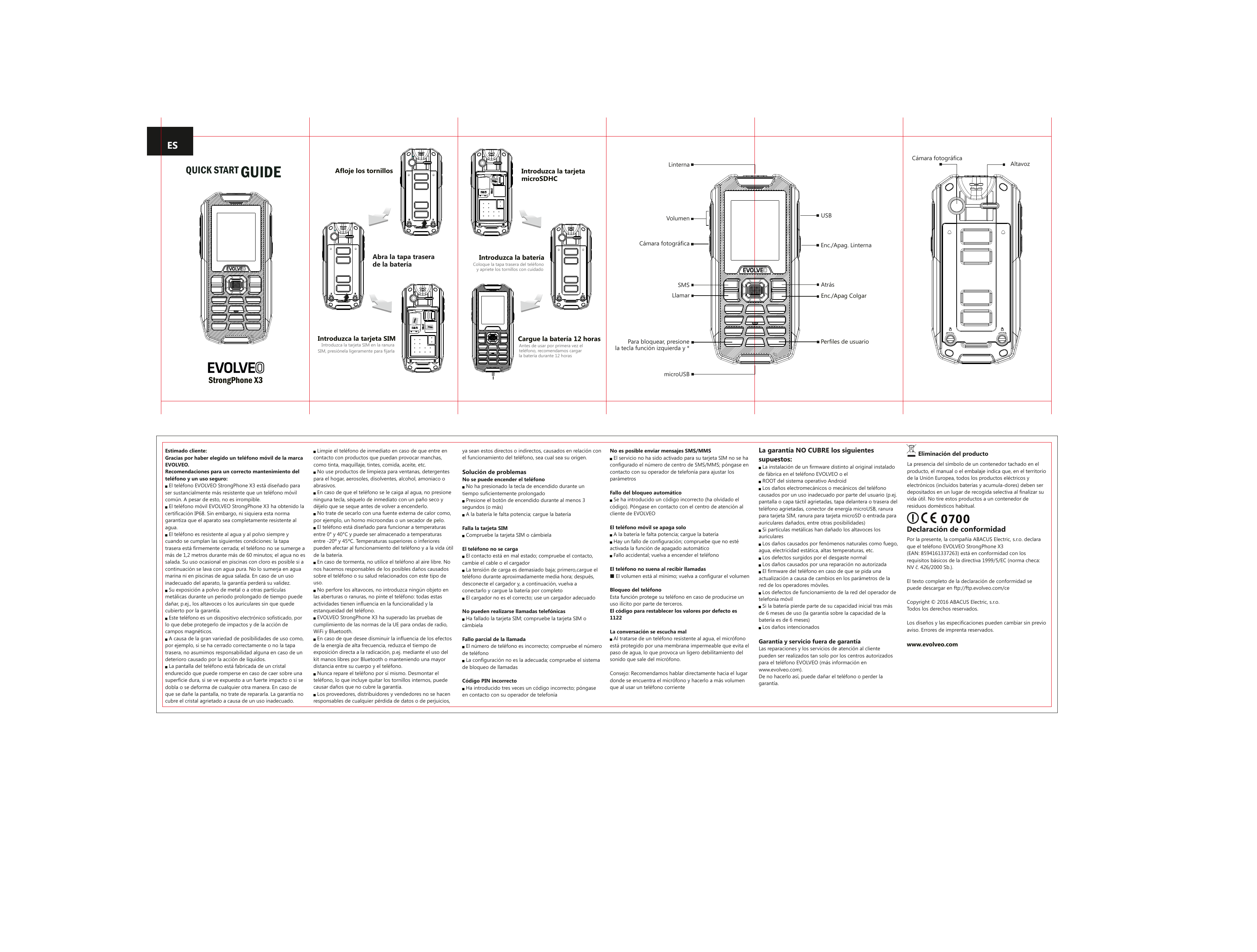 Evolveo strongphone x3 Quick start guide | Manualzz