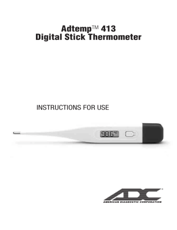 Buy the ADTEMP 413R Digital Stick Thermometer - Rectal - VIA Global Health