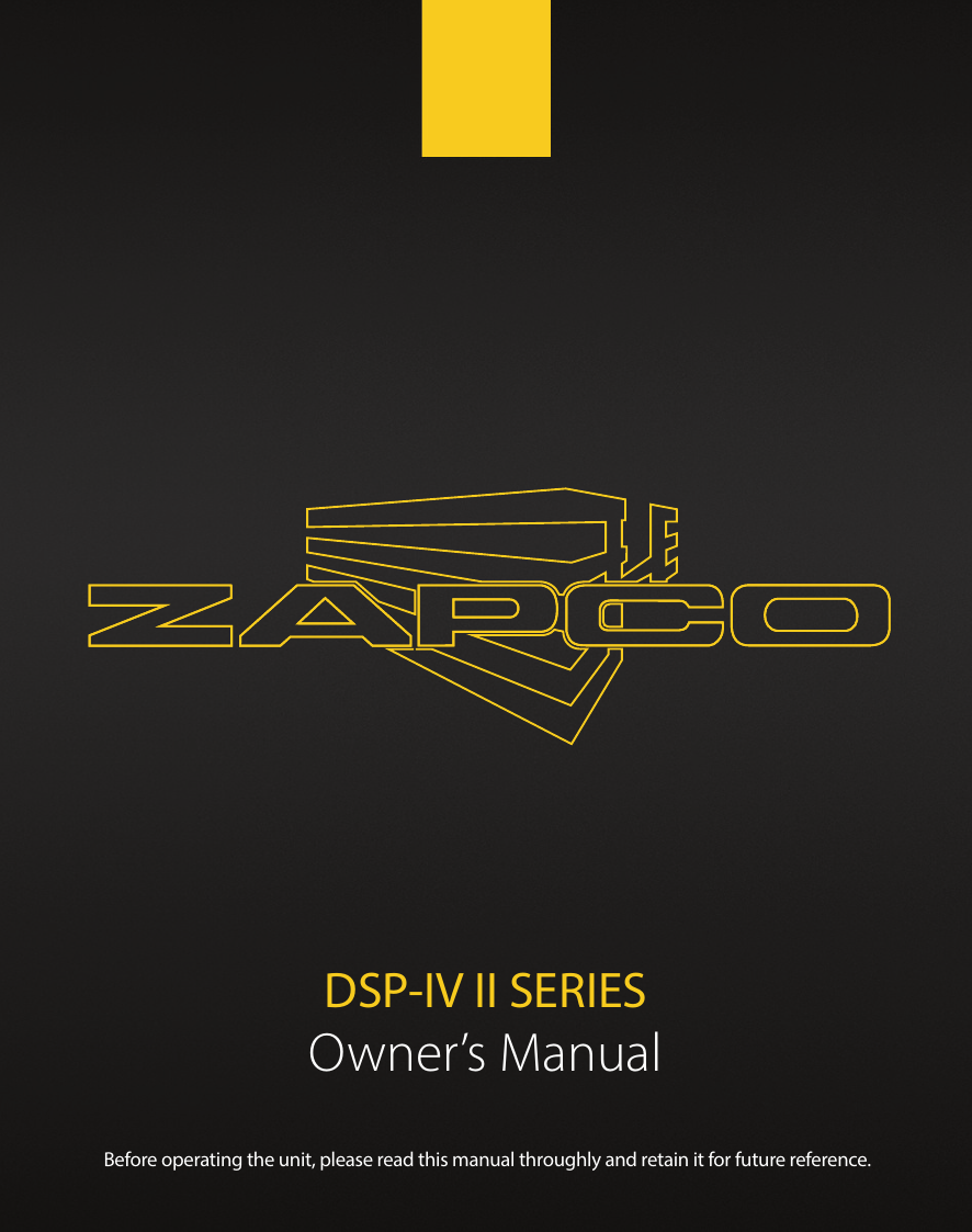 ZAPCO DSP-Z8 8-CHANNEL DIGITAL SIGNAL PROCESSOR 10 BAND PARAMETRIC EQUALIZATION 
