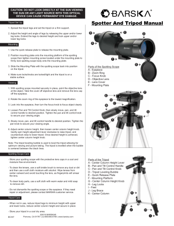 Barska CO12272 Spotting Scope Owner Manual | Manualzz