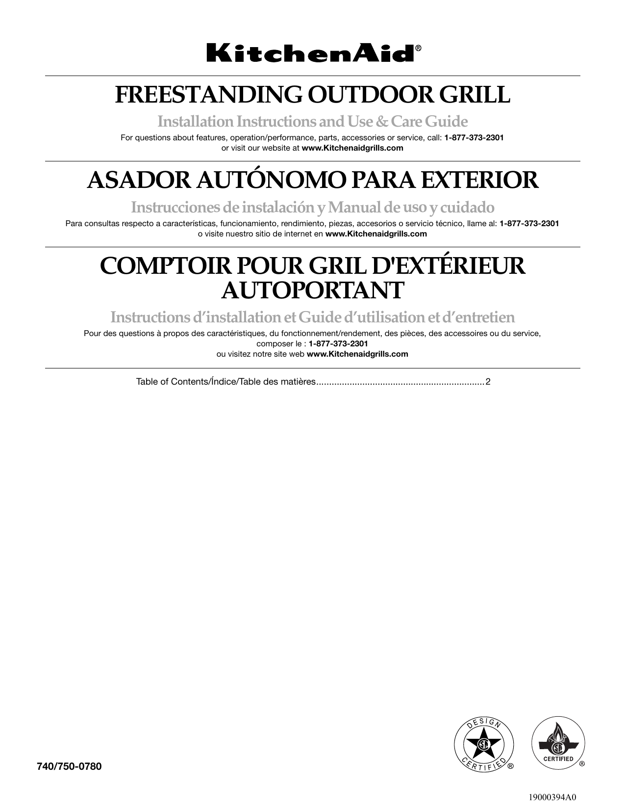 KitchenAid 7400780 grill Owner Manual Manualzz