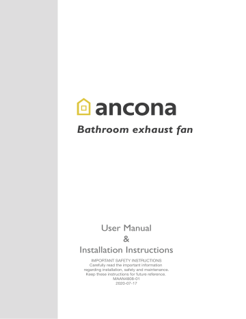 Ancona AN-4808 80 CFM Ceiling Mount 