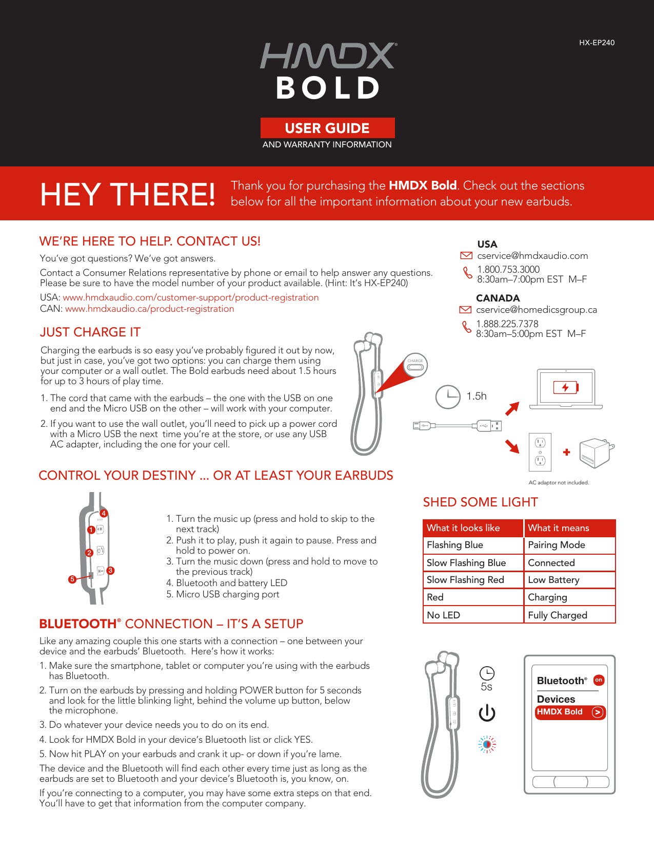 HMDX HX-EP240 User manual | Manualzz