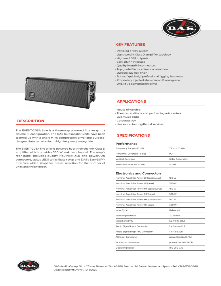 Das Event 8a 230 Datasheet Manualzz