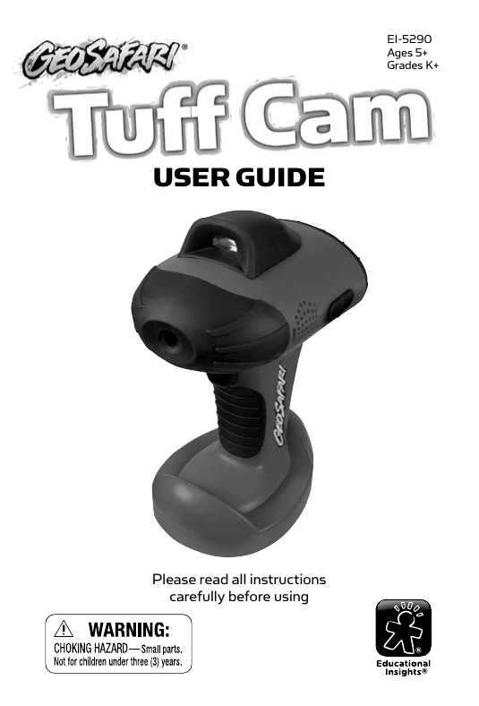 Educational Insights Tuff Cam User manual Manualzz