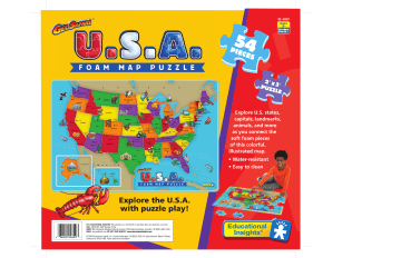 Educational Insights U.S.A. Foam Map Puzzle Product Instructions | Manualzz