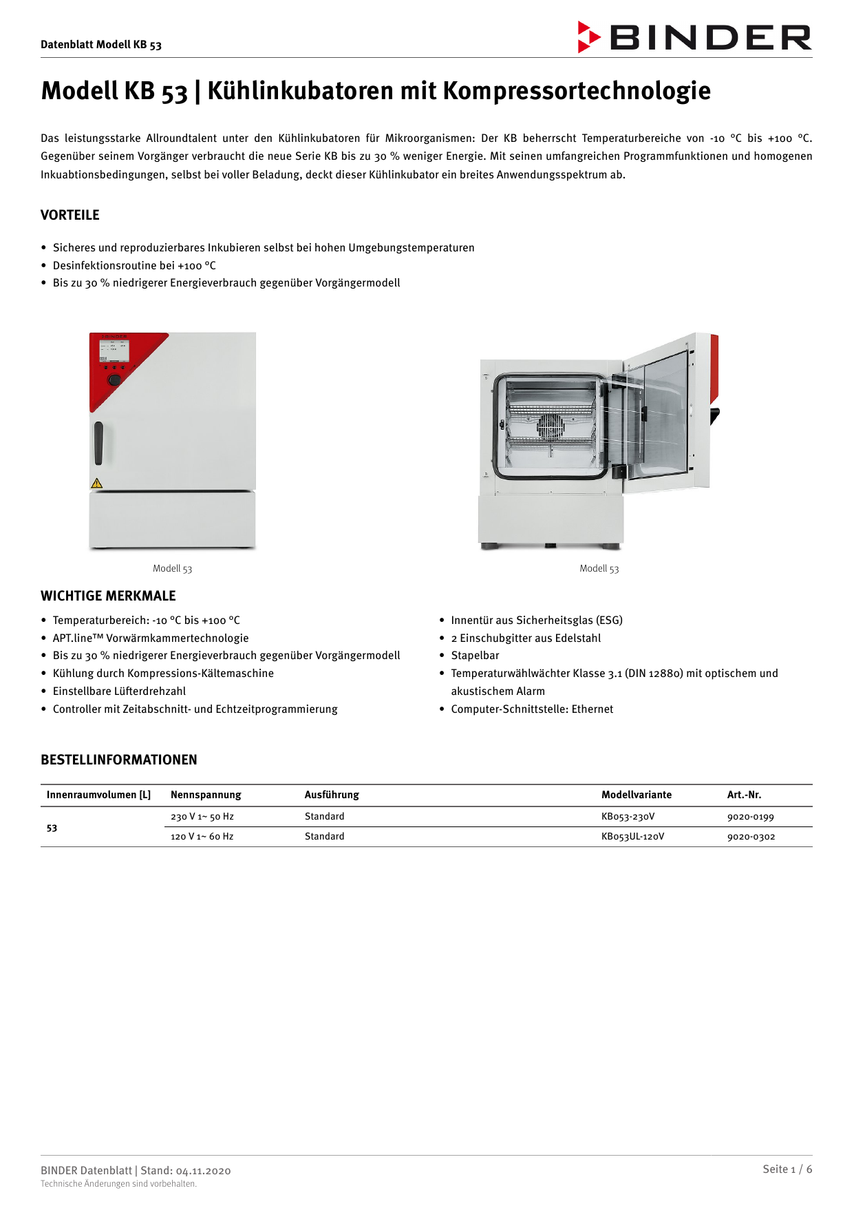Binder KB 53 Datasheet Manualzz