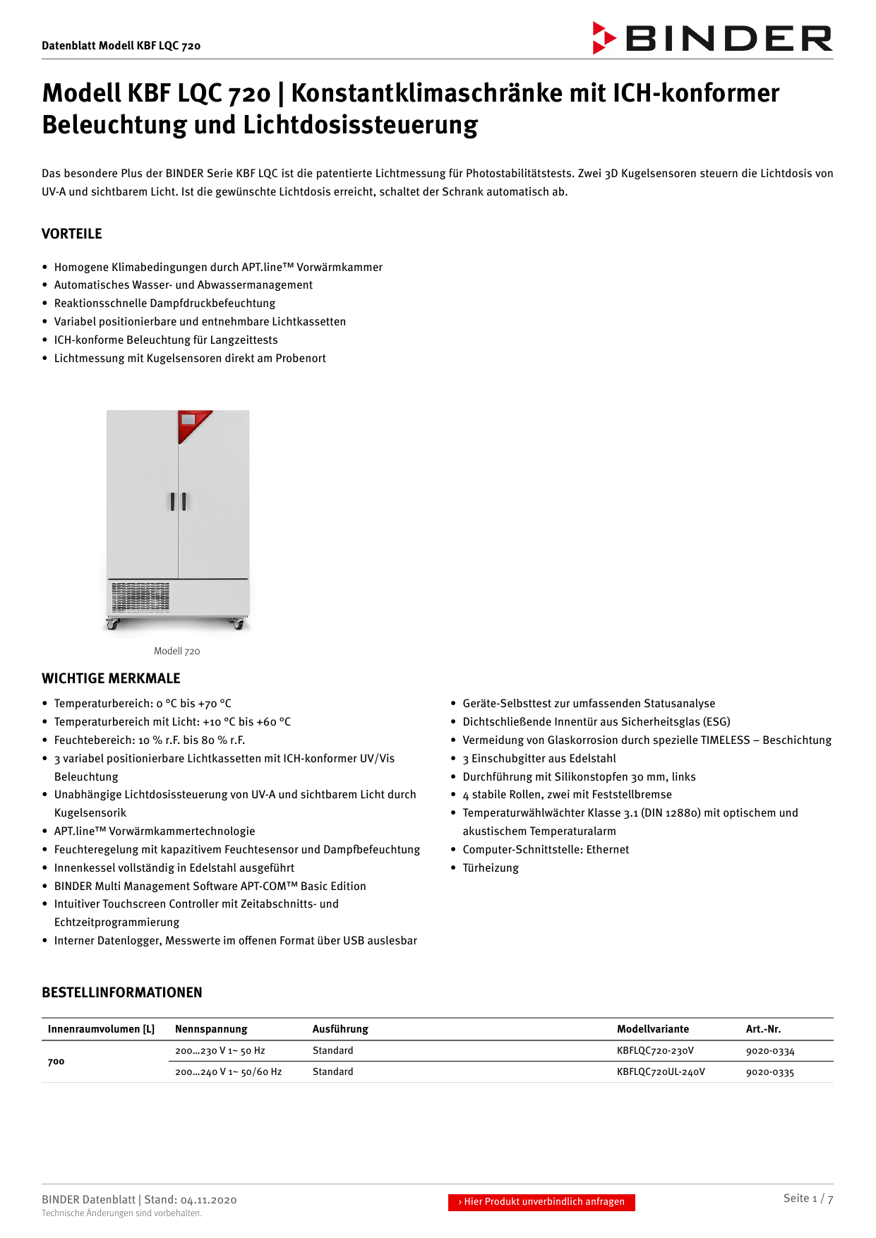 Binder KBF LQC 720 Datasheet Manualzz