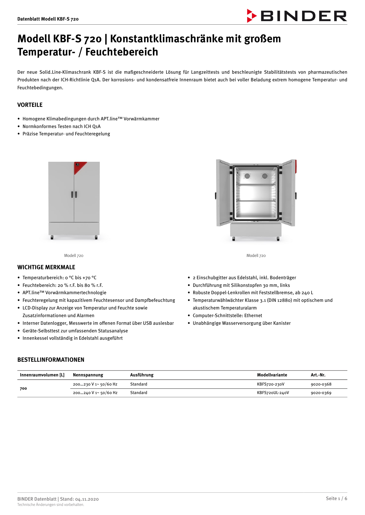 Binder KBFS 720 Datasheet Manualzz