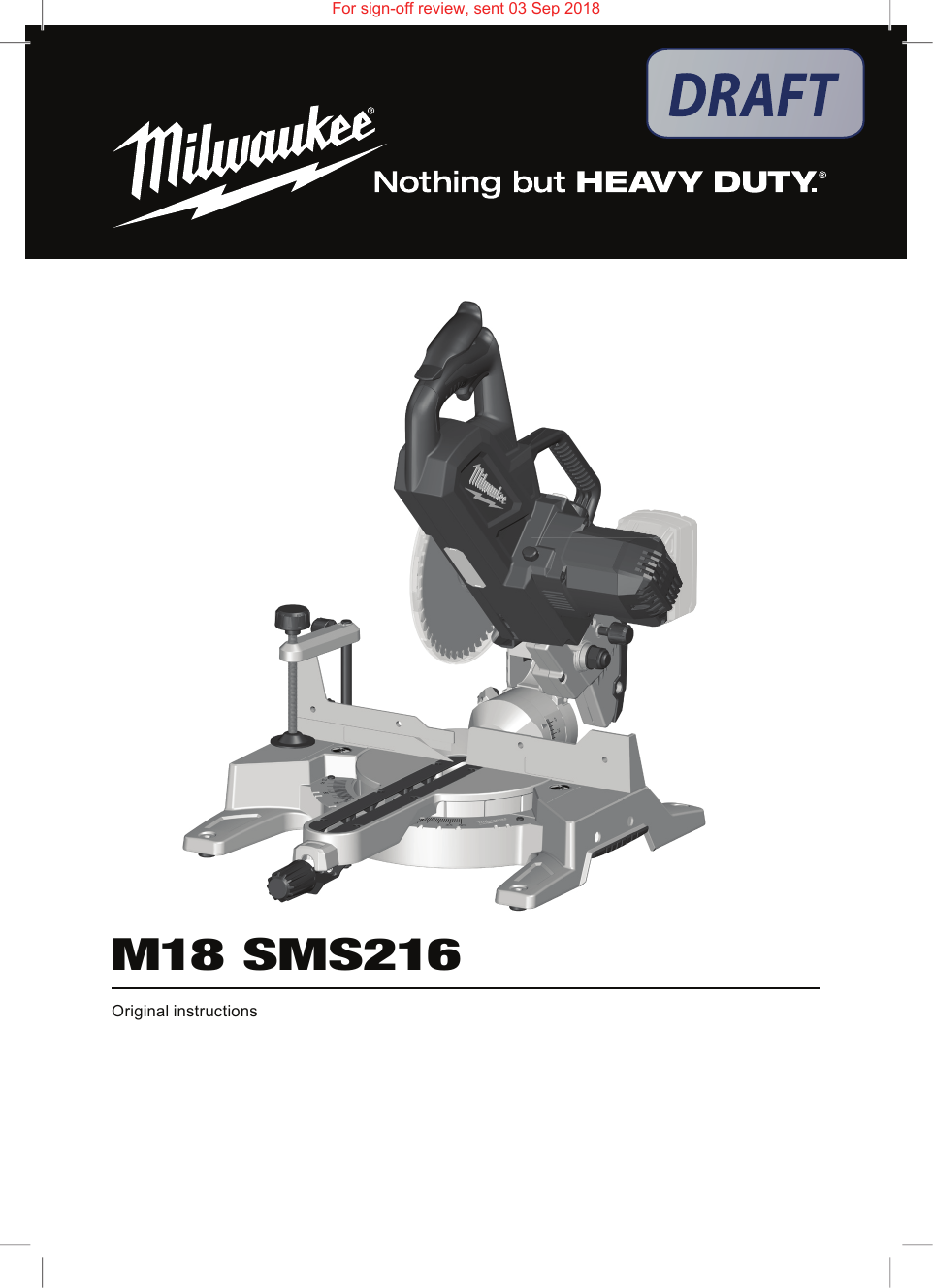 Milwaukee m18 sms216 hot sale