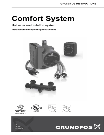 Grundfos Comfort System User manual 