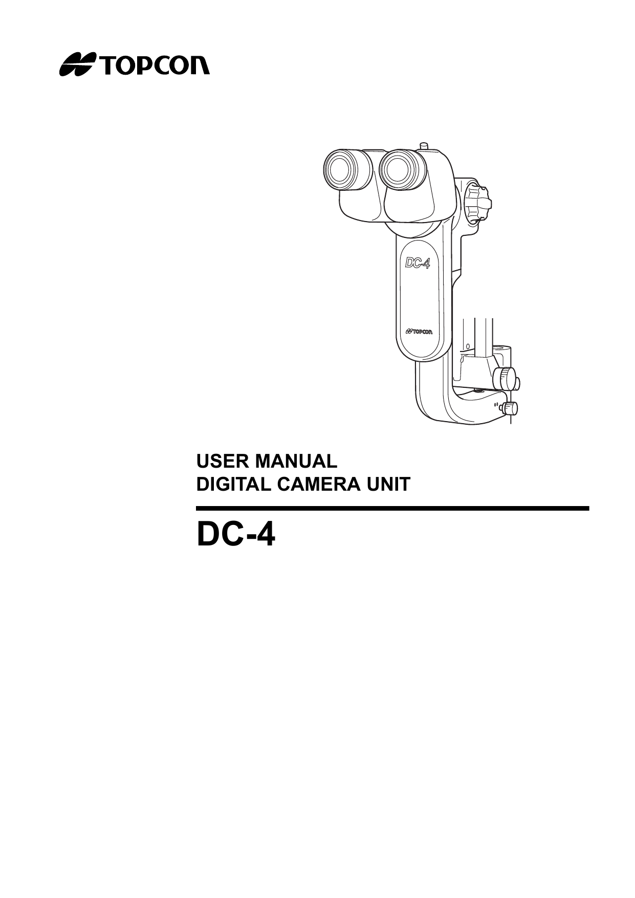 Topcon DC4 User Manual Manualzz