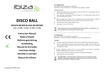 Ibiza Light DL6LED-WH 6''/15cm LED DISCO BALL -WHITE Bedienungsanleitung