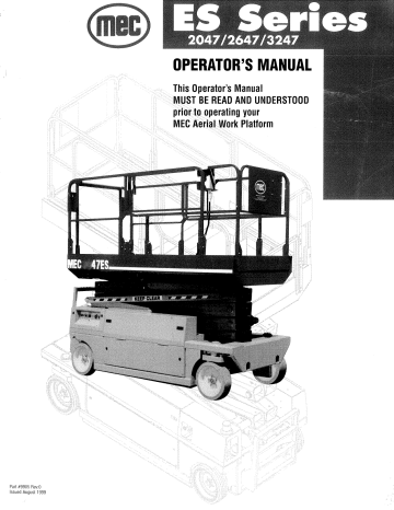 Mec 3247ES Operator Manual | Manualzz