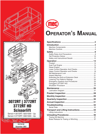 Mec 3772rt Hd 3772rt 3072rt Operating Instructions Manualzz