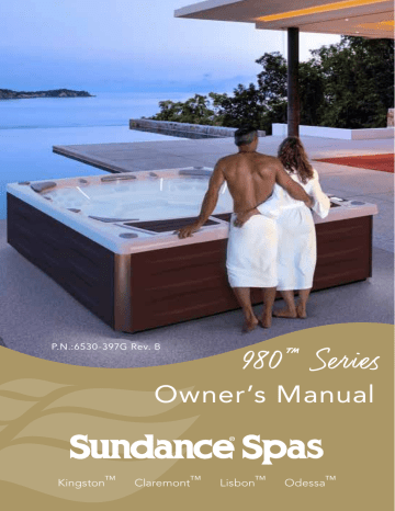 Sundance Spas Lisbon™ 980™ Series 2020 Owner Manual 