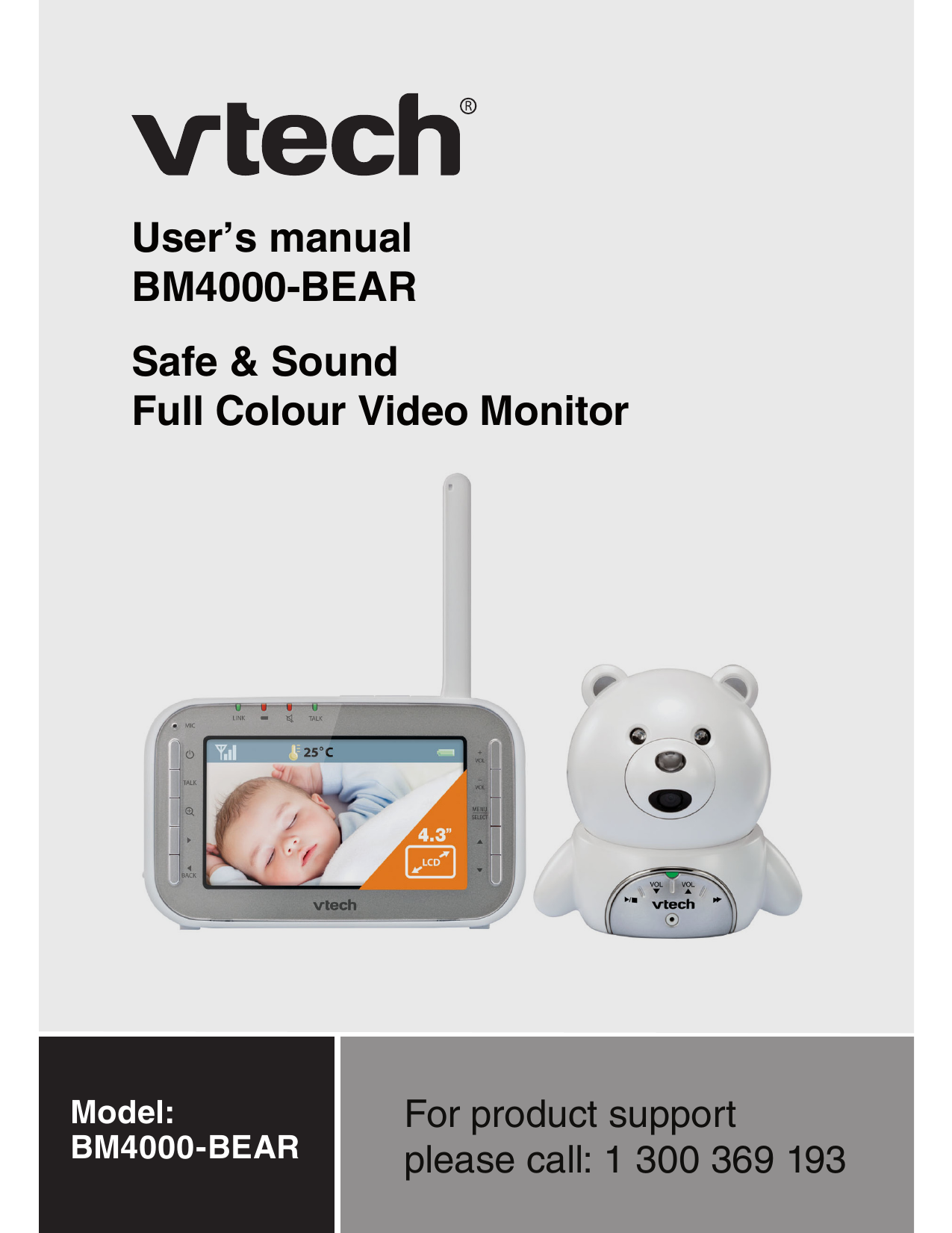 Vtech baby sale monitor bm4000 bear