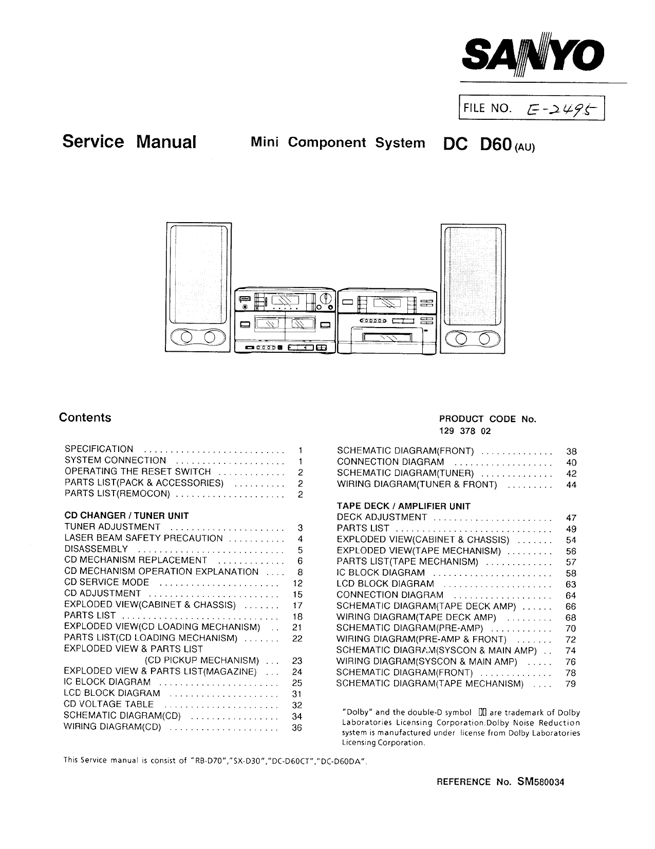 Sanyo Dc D60 Service Manual Manualzz