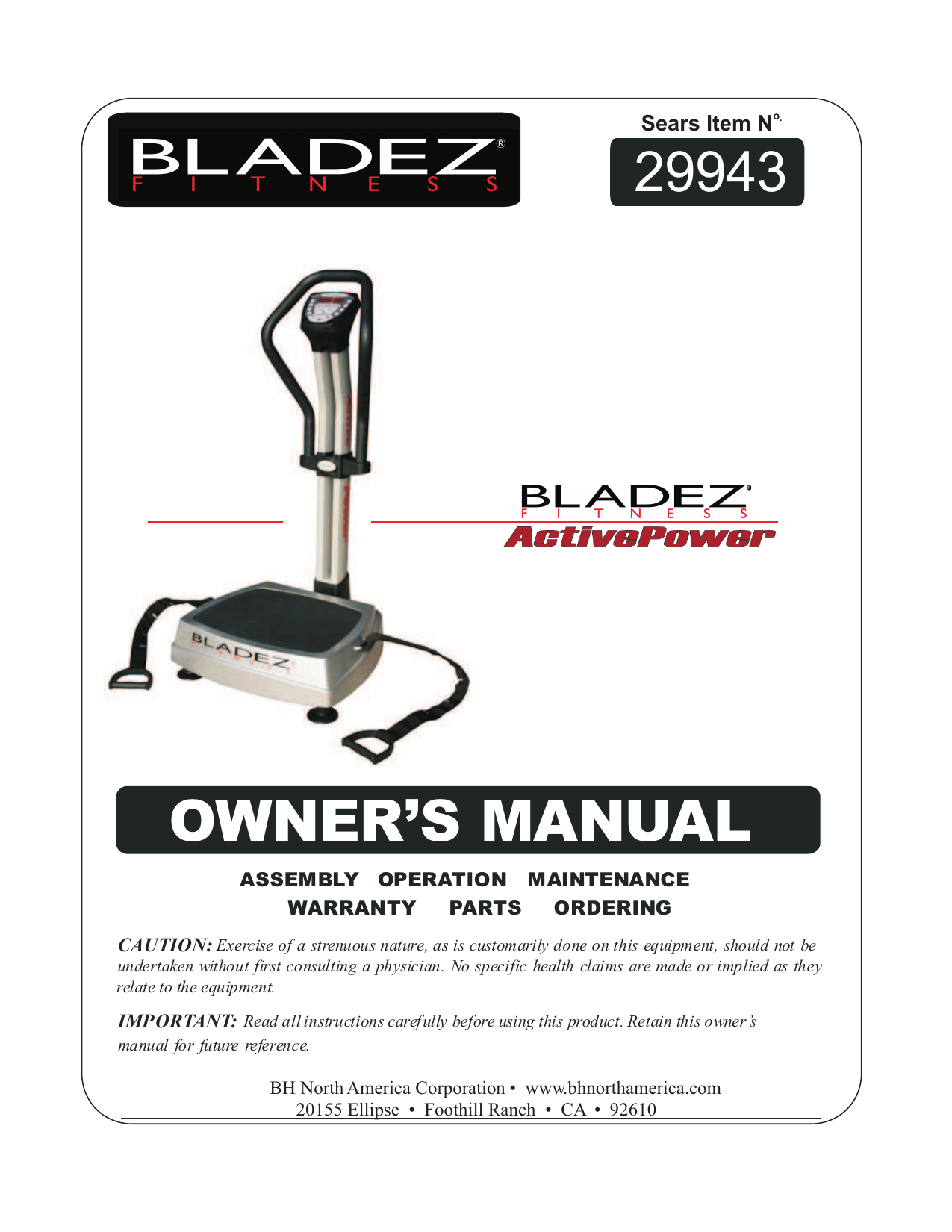 Bladez best sale vibration machine