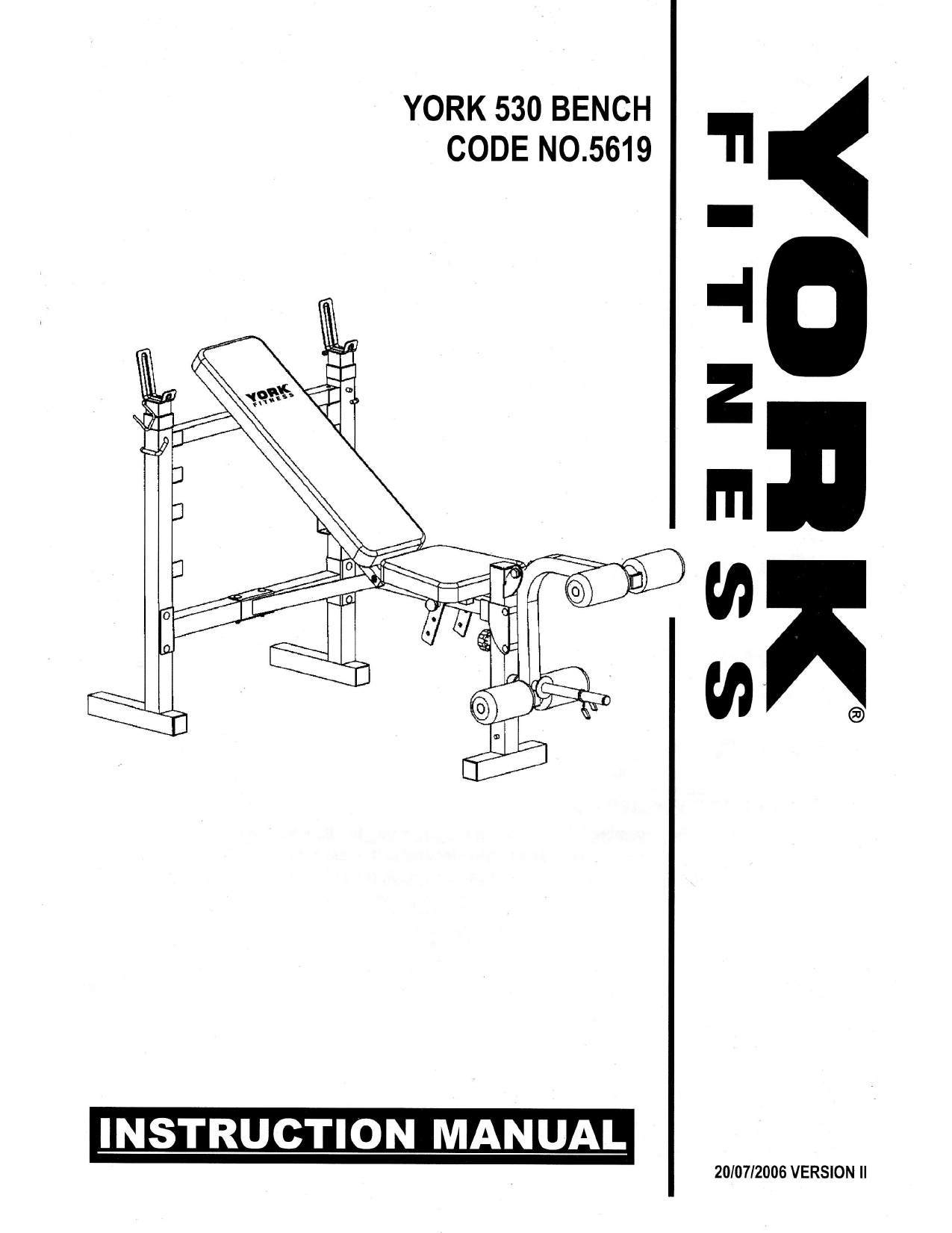 York 530 weight discount bench