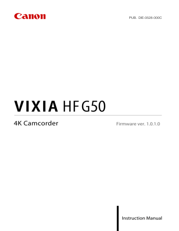 Canon Vixia Hf G50 Video Camera Instruction Manual Manualzz