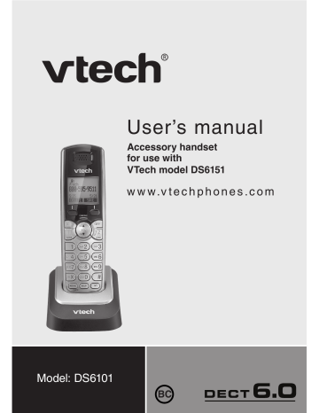 VTech DS6101 User's Manual | Manualzz