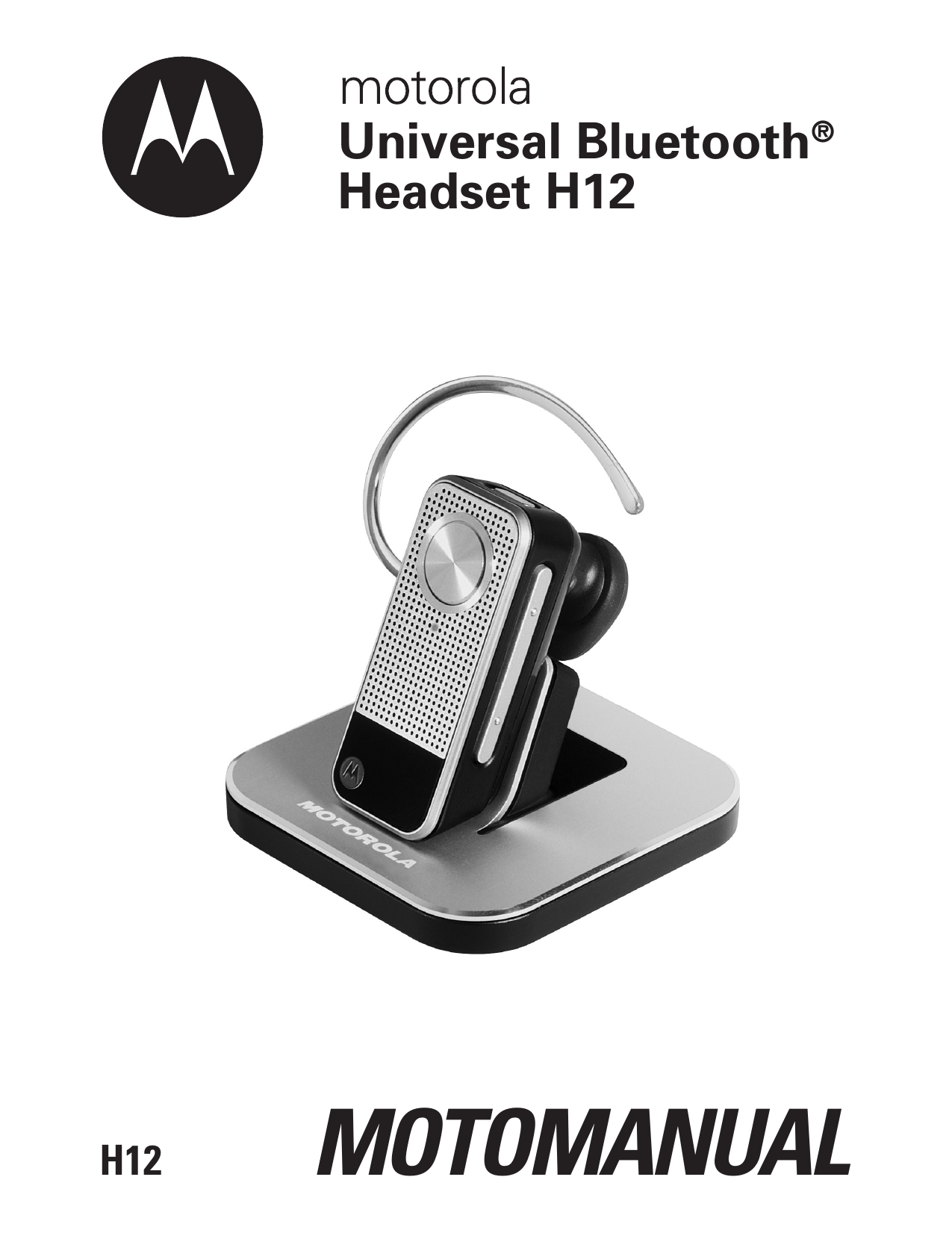 Motorola H12 MOTOPURE H12 Headset Manual Manualzz