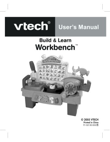 VTech Build & Learn Workbench User Manual | Manualzz