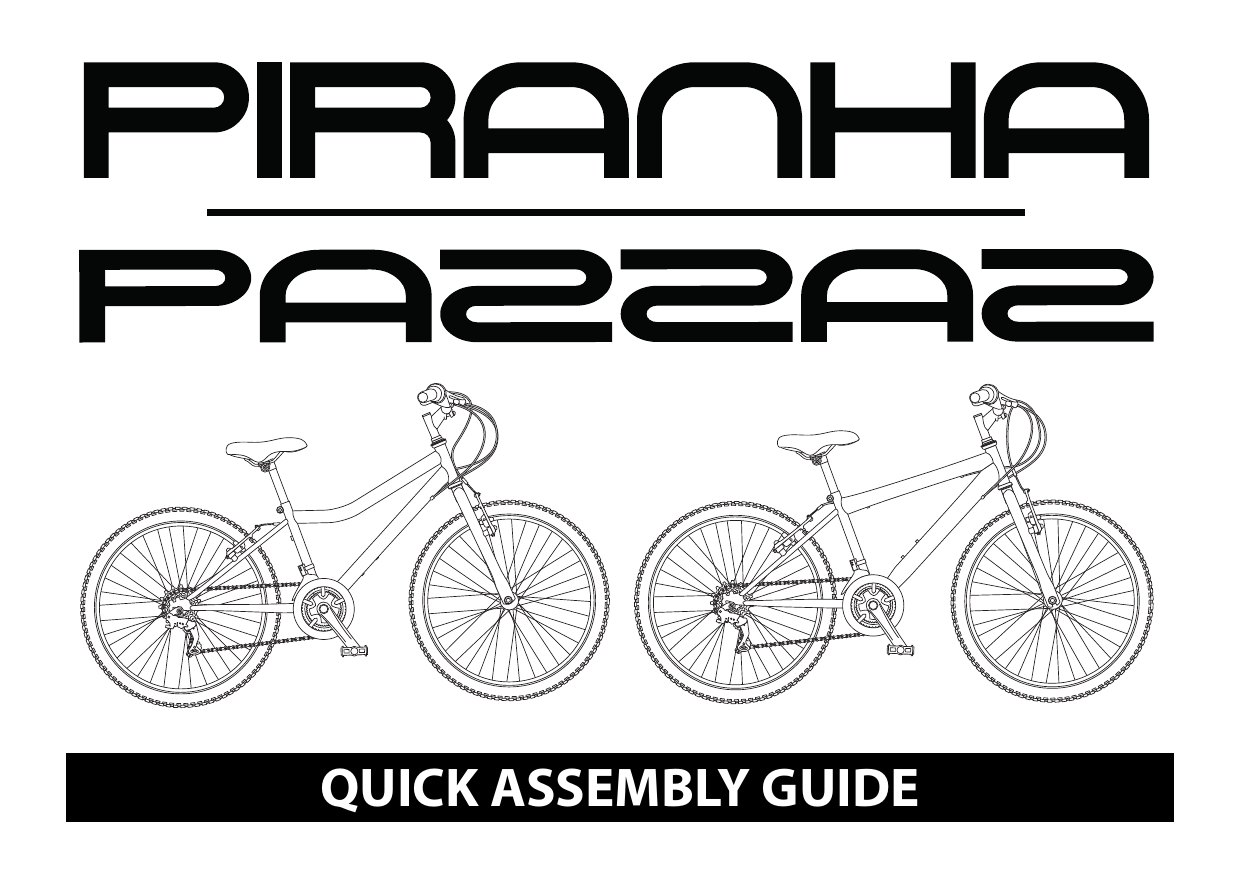Piranha 24 Inch Airborne Dual Suspension Unisex Bike Black 
