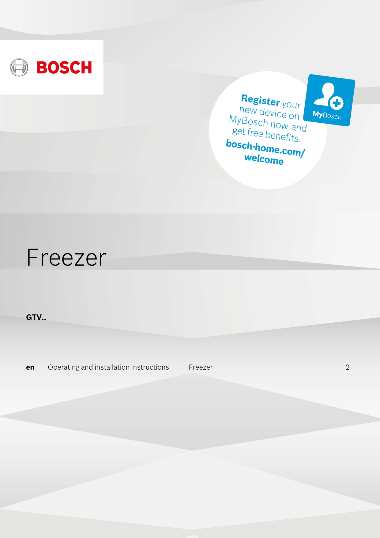 Bosch GTV15NW3AG Under Counter Freezer Instruction Manual Manualzz