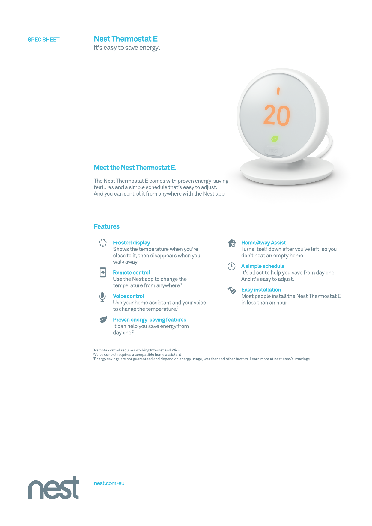 Google Nest Thermostat E Instruction Manual Manualzz