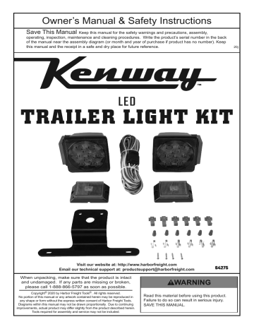 Kenway 64275 Trailer Light Kit