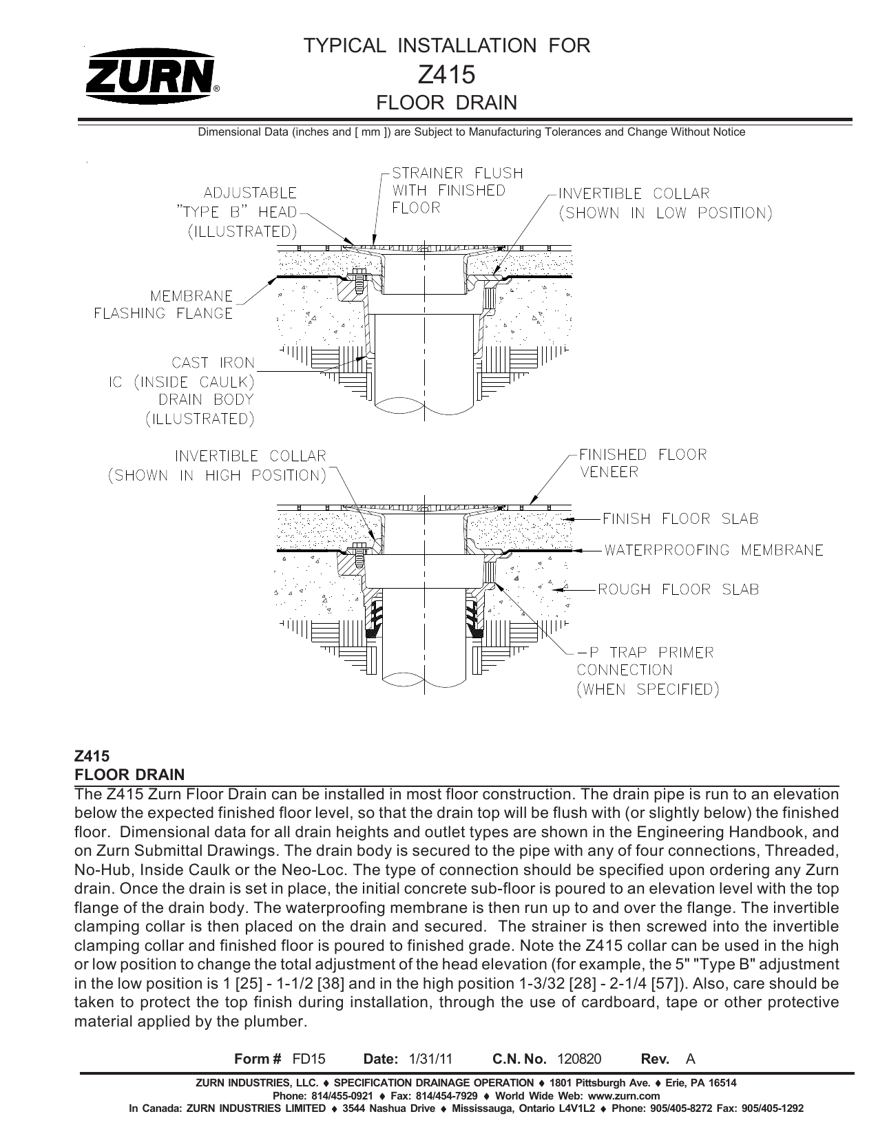 Floor Drain Installation Instructions Viewfloor.co