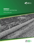 North American Green SW9 9 x 25 ft. Straw Wattle Installation Manual