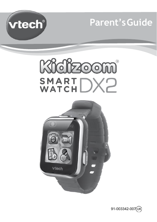 VTech Kidizoom Smart Watch DX2 Parents' Manual | Manualzz