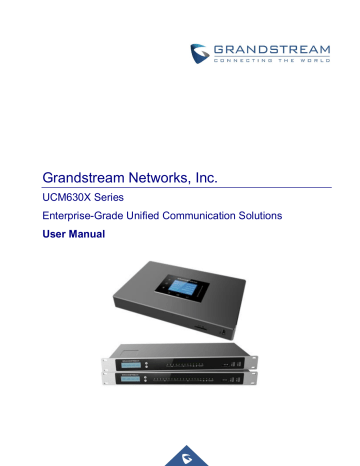 Grandstream UCM6300 Series IP PBX User Manual | Manualzz